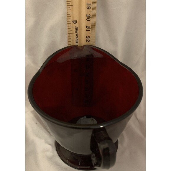 Vintage Anchor Hocking Ruby Red Creamer And Sugar Bowl - Picture 8 of 12